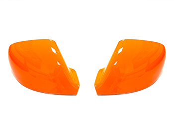 Upper Wing Mirror Replacement Cover Pair - Orange Ed. - VW T5 T6
