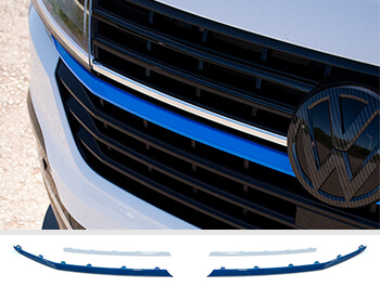 Front Radiator Grille 2pcs Lower Trims - Blue Ed. - VW T6.1