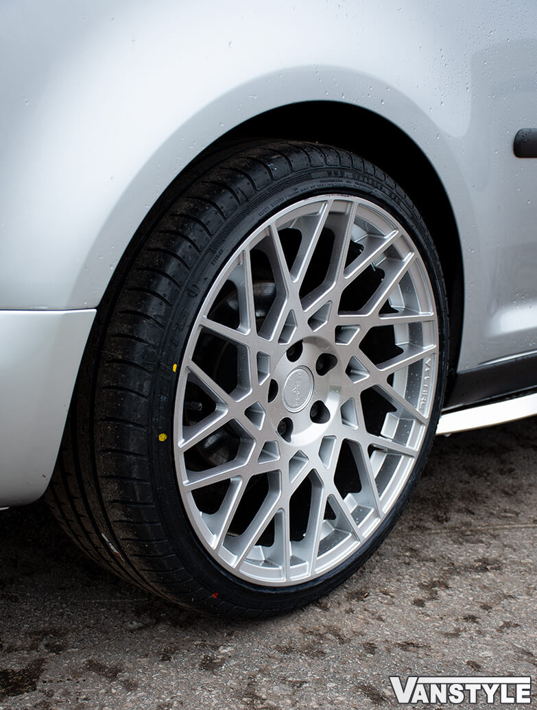 Velare VLR03 19 Iridium Silver Alloy Wheels VW Caddy 04 Vanstyle