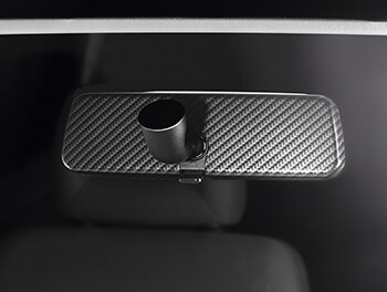 Genuine VW Carbon Fibre Effect Rear View Mirror - Caddy/Crafter