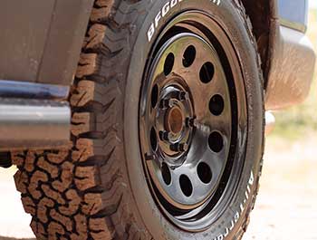 Tuff Torque - Modular 17x8 Gloss Black Steel Wheel & Tyre Amarok