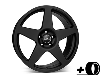Calibre Five 18\" Matte Black Alloy Wheels & Tyres - VW T5 & T6