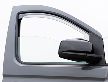 Light Smoked Climair Side Wind Deflectors VW Caddy & Connect 21>