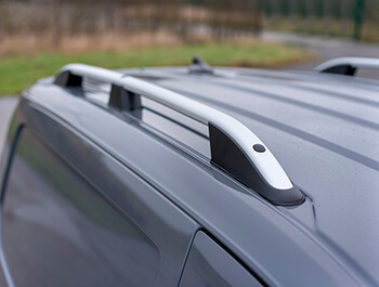 Silver Aluminium Roof Bars - VW Caddy SWB Mk5 21>