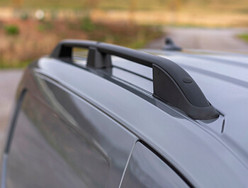 Black Aluminium Roof Bars - VW Caddy SWB Mk5 21>