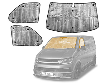 Thermal Blinds Front Set 3 Piece - VW T6.1 19> With Rain Sensor