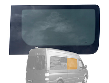 Right Driver Side Fixed Window Glass Pane - Sprinter/Crafter