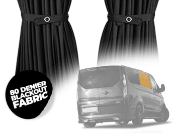 Tailored Blackout Curtain Black - Non Sliding Door Custom 12-23