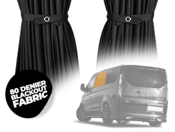 Tailored Blackout Curtain - Black - Sliding Door - Custom 12>