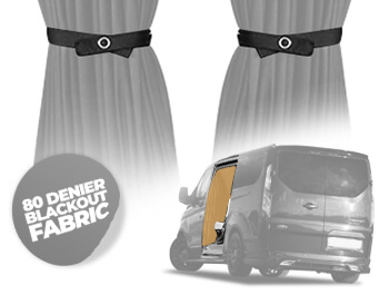 Tailored Blackout Curtain - Grey - Cab Divider - Custom 12>
