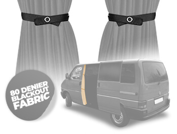 Tailored Blackout Curtain - Grey - Cab Divider - VW T4