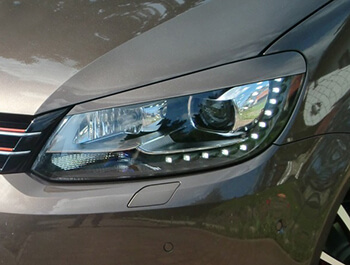 RDX Evil Eye Headlight Brow Covers Pair - VW Caddy 2010>2015