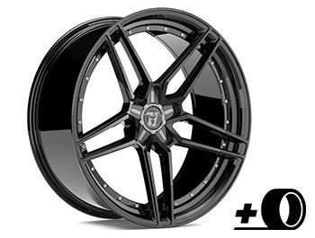Wolfrace '71 Talon Gloss Black 20" 5x120 Wheel & Tyre Set
