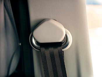 Genuine VW Pearl Grey Seat Belt Cap Cover 3pc - VW T5/T6