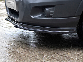 Gloss Black ABS Front Lower Splitter - Ford Transit Mk8 14>19