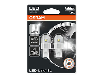 Osram LEDriving SL Bright White W16W Upgrade Bulb Set
