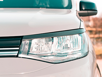 ABS Carbon Effect NON-LED Headlight Brows - VW Caddy Cargo MK5