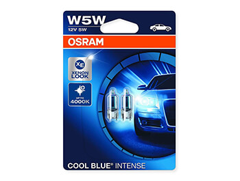 Osram Cool Blue Intense W5W Upgrade Bulb Set
