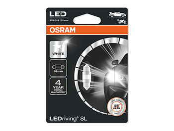 Osram LEDriving SL Bright White 31mm C5W Festoon Bulb