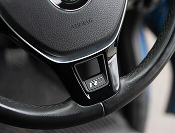 Genuine VW "R" Logo Steering Wheel Trim Insert - Caddy 15>21/T6
