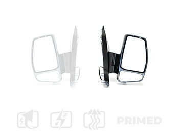 Complete RH Wing Mirror in Textured Black - Transit Custom 12>