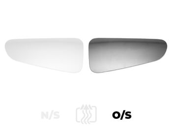 Wing Mirror Glass RH Offside Non-Heated Lower - Custom 12>