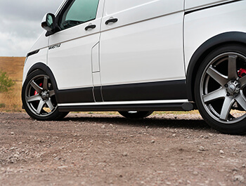 ABS Wheel Arch & Side Body Mouldings Black - VW T6.1 19>