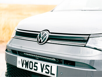 VW Caddy Mk5 21> Chrome Lower Grille Trims 2Pc