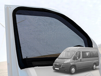 Pair of Magnetic Fitting Front Cab Mosquito Nets – Relay, Ducato