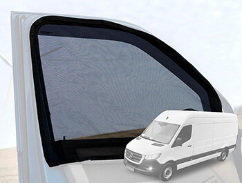 Pair of Magnetic Fitting Front Cab Mosquito Nets - Sprinter 18>