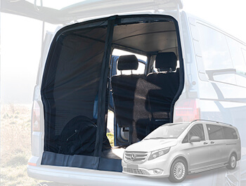 Magnetic Fitting Tailgate Mosquito Net  Vito 03>