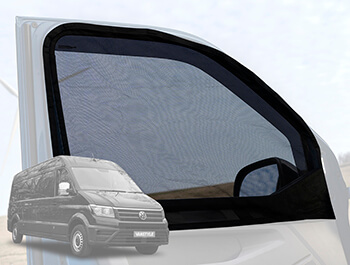 Pair of Magnetic Fitting Front Cab Mosquito Nets - Crafter 17>
