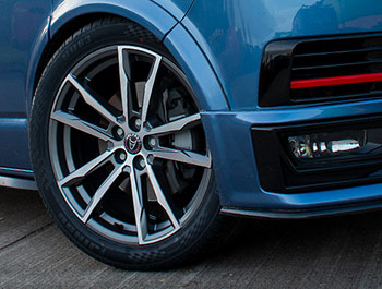 Wolfrace Dortmund Gun Metal & Polished 20\" T5 T6 Wheels & Tyres