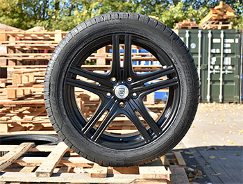 Techline Matte Black 5x120 18\" VW T5 & T6 Wheels & Tyres
