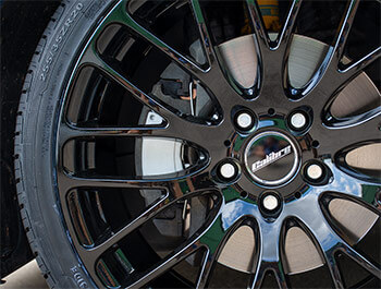 Calibre Altus Gloss Black 9J 20\"Alloy Wheel Set - VW T5 T6