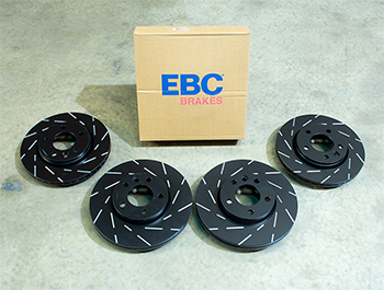 EBC Ultimax Brake Discs - 308mm 294mm Grooved - VW T5 T6