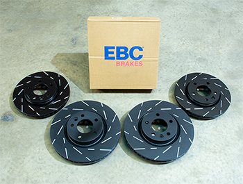 EBC Ultimax Brake Discs - 333mm 294mm Grooved - VW T5 T6