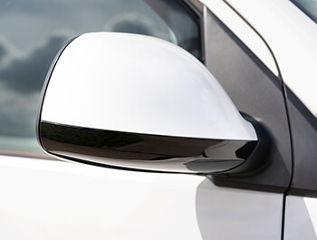 Genuine VW Gloss Black Lower Mirror Covers Pair - T5.1/T6 Amarok