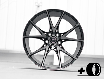 Inovit Speed 20" Black Machined Face Dark Tint Wheel & Tyre