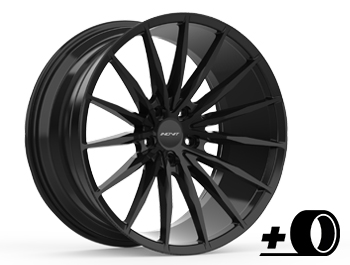 Inovit Torque 20" Satin Black Alloy Wheels & Tyres - VW T5 T6