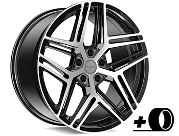 Velare VLR16 20" Black & Polished Load Rated Wheel & Tyres T5 T6