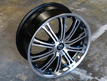 Wolfrace Vermont Black & Polished 20\" Alloys & Tyres - VW T5/T6