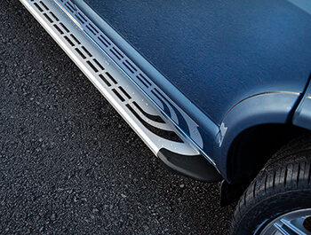 Silver Thoresby Style Aluminium Side Steps - Ford Courier 14>