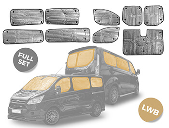 Thermal Blinds Full Van Set 9pc - Custom LWB Twin Door 2012-2023