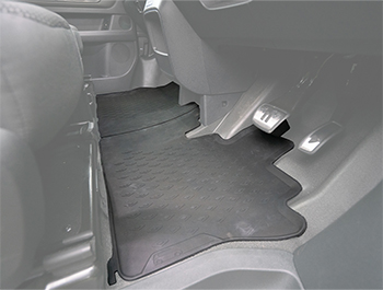 Two Piece All Weather Front Floor Mat 1+2 VW ID Buzz Cargo 2022>