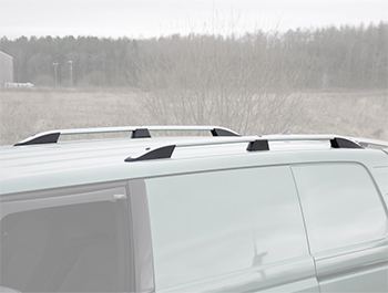 Aluminium Roof Bars LWB Silver VW ID. Buzz Cargo / People 2022+