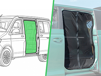 Magnetic Sliding Door Mosquito Net Flyscreen - T7 Multivan 2022+