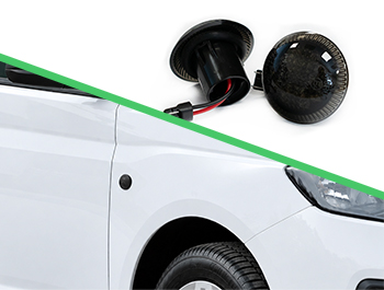 LED Smoked Side Indicators Transit Connect 12-22