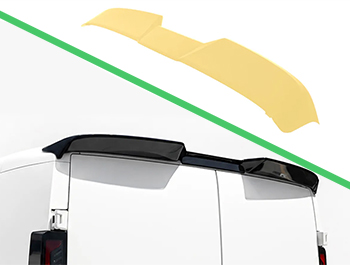 Unpainted Roof Spoiler Kia PV5 Cargo 2025+