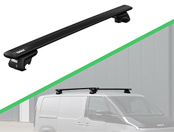 Thule WingBar Evo Black Roof Bar System - Kia PV5 2025>